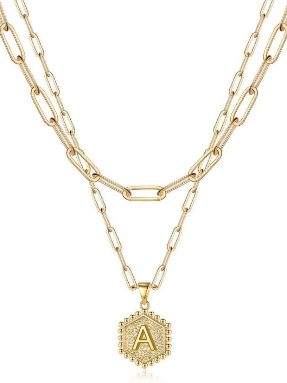 Luxurious 14K Gold-Plated Initial Choker Necklace - Design with a Heart Pendant